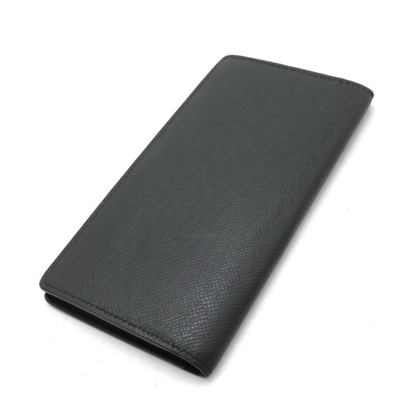 Louis Vuitton Wallet Ardoise Long Leather Black Taiga Portefeuille - Picture 1 of 6